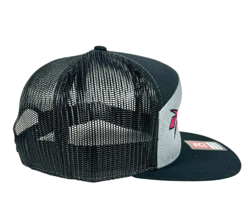 Extreme Performance Black / Grey Pink Logo Snap Back Hat