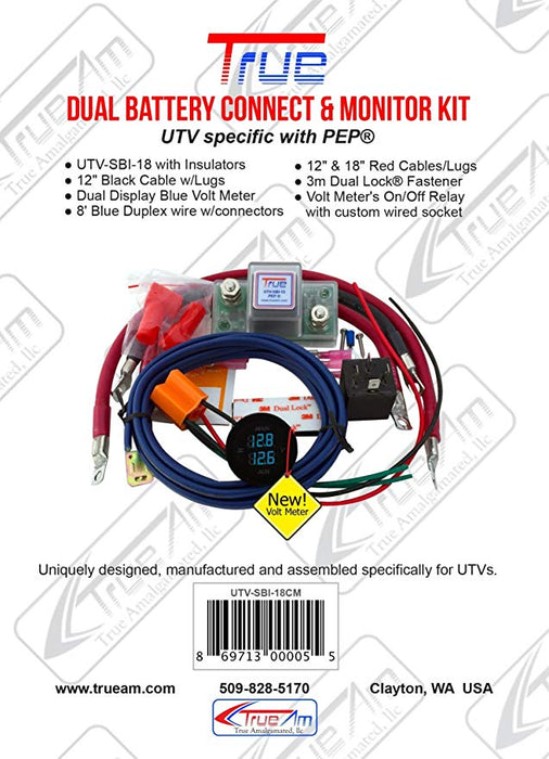 True UTV-SBI-CM UTV Dual Battery Connect & Monitor Kit