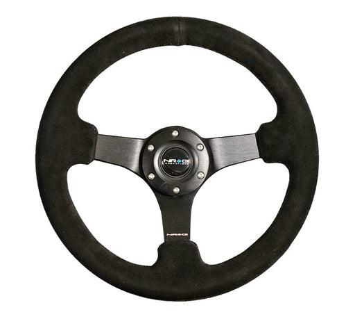 NRG RST-033BK-S 330mm Deep-Dish Suede Steering Wheel