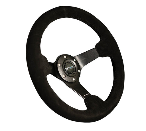 NRG RST-033BK-S 330mm Deep-Dish Suede Steering Wheel - additional view
