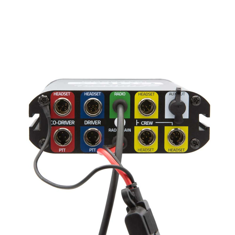 Rugged 696 PLUS High Fidelity Bluetooth Intercom rear connections